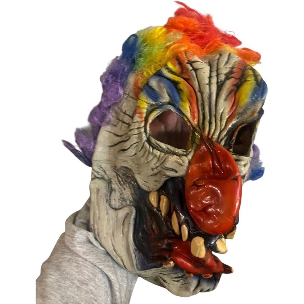ADULT HALLOWEEN  SCARY CLOWN MASK COSTUME  latex woman or men new for parties